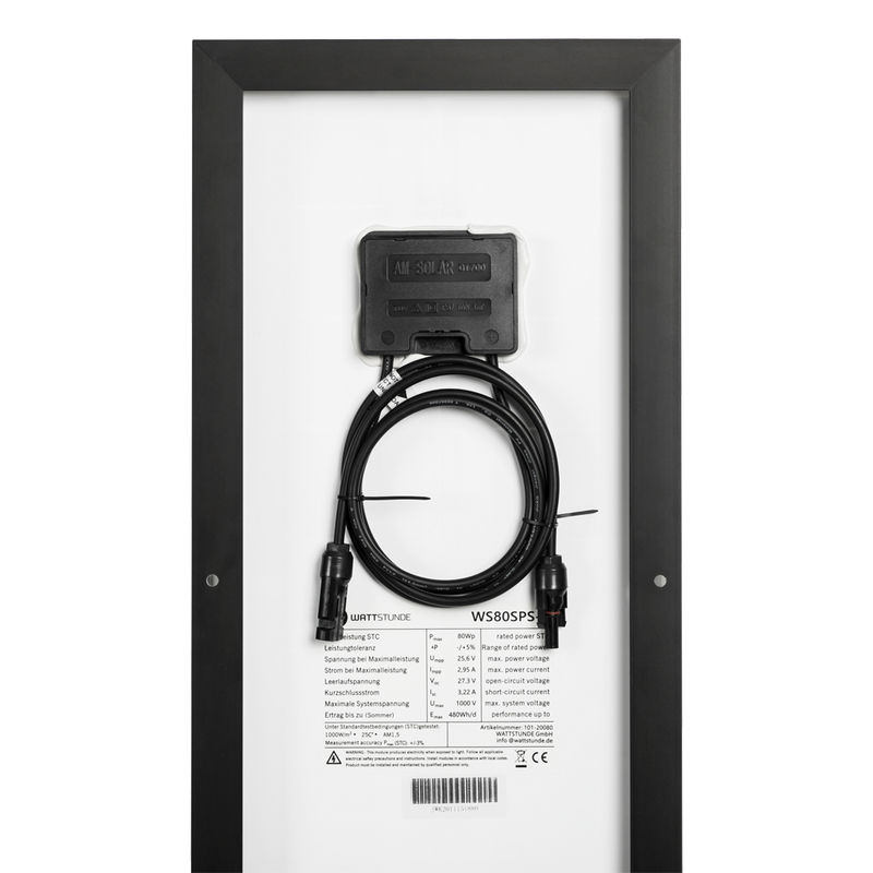 WATTSTUNDE® WS80SPS-L DAYLIGHT Sunpower Solarmodul 80Wp
