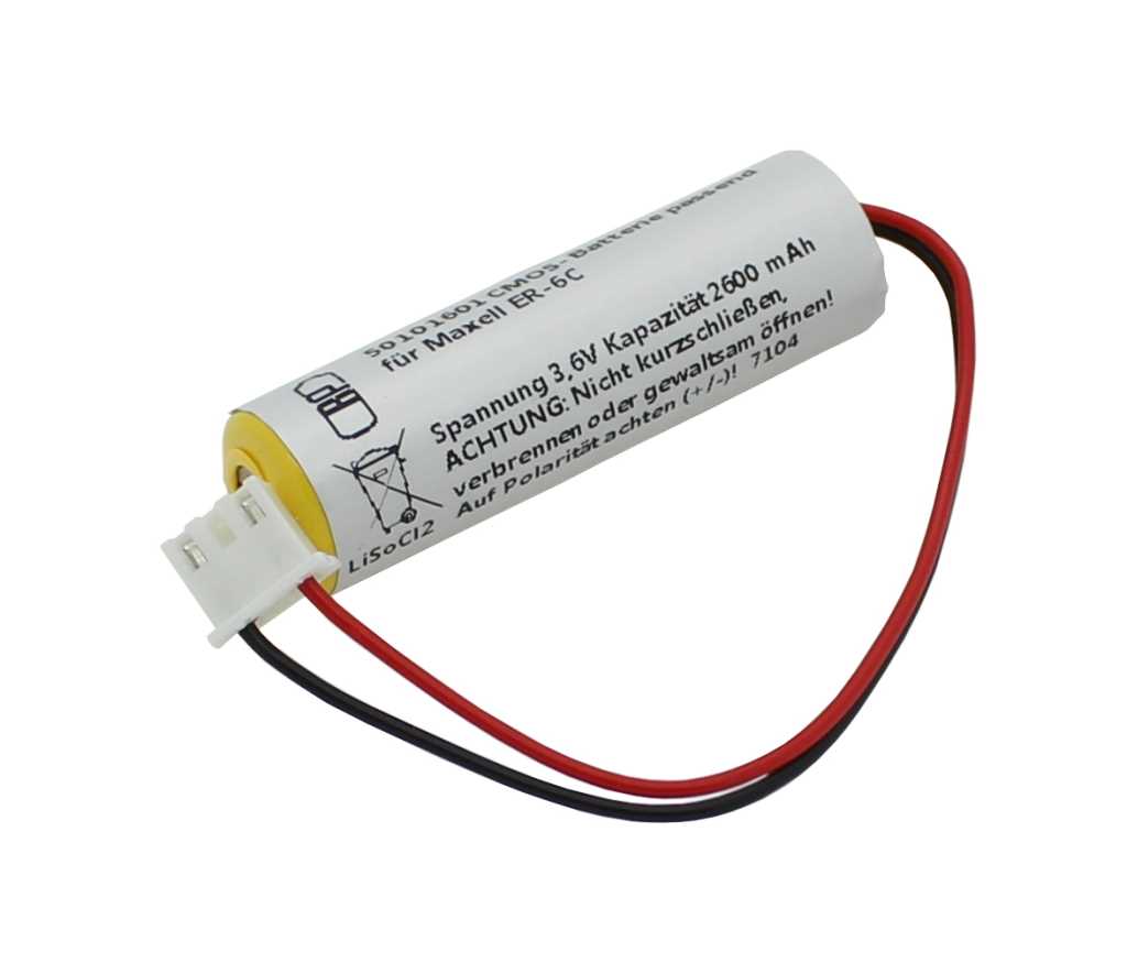 Speicherbatterie 3,6V ersetzt Maxell ER-6C, ER6C passend für F2-40BL, F2, FX2