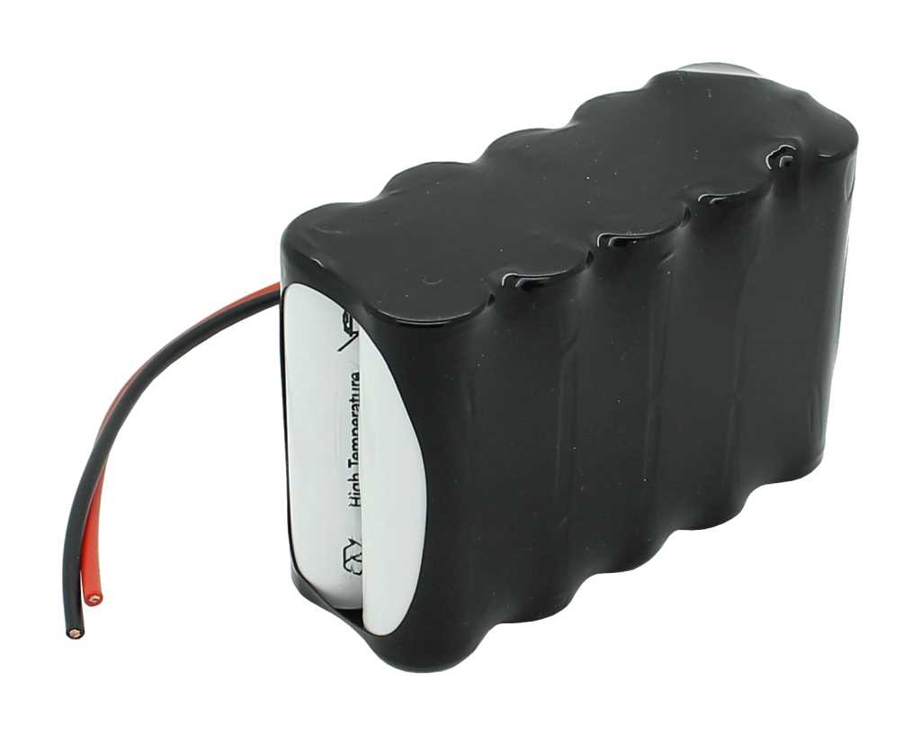 Notleuchten Akku 12V 1800mAh Ni-MH, F2x5 Mignon AA mit 200 Kabel einseitig