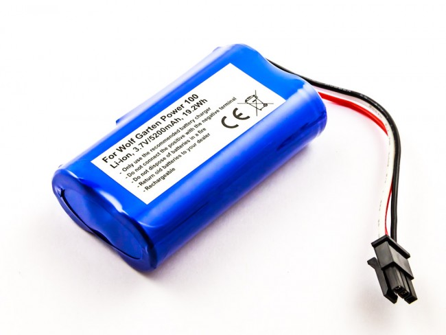Akku passend für Wolf Garden Power 100, 3.7V 6000mAh