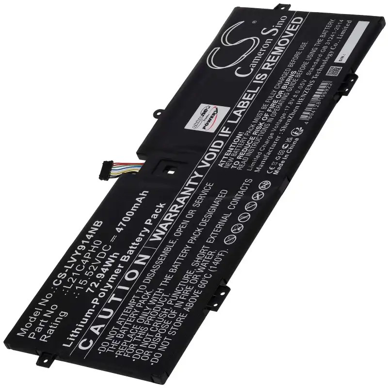 Akku ersetzt Lenovo L21B4PH0 passend für Lenovo Yoga 9 14IAP7, Yoga 9 14IRP8