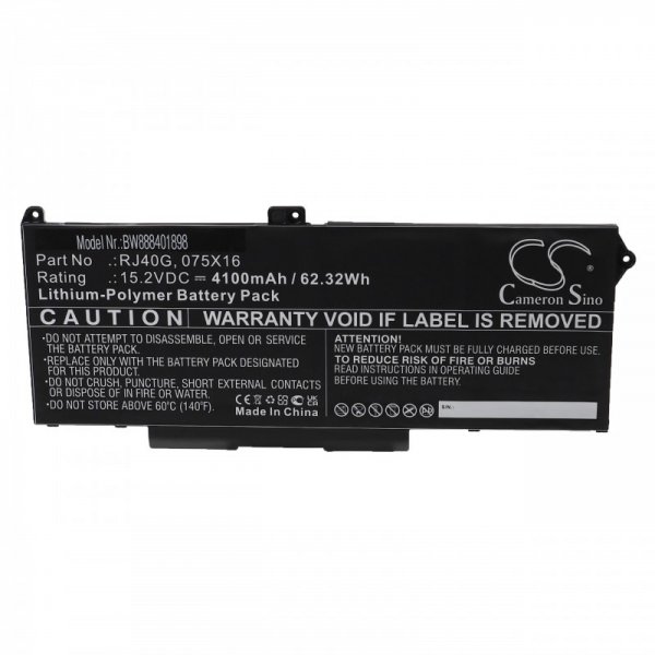 Akku ersetzt Dell RJ40G, 075X16, WY9DX passend für Precision 15 3560