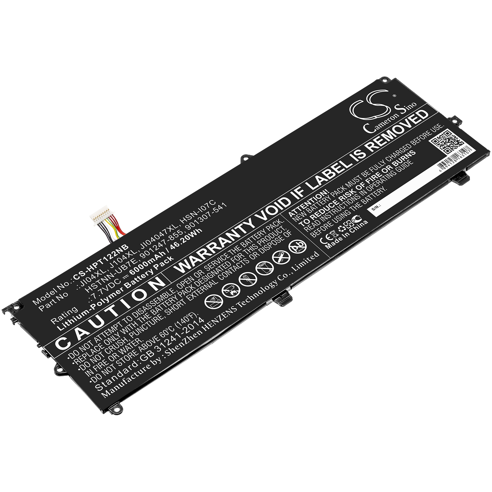 Akku ersetzt HP J104XL, HSN-I07C, 901307-541 passend für Elite X2 1012 G2