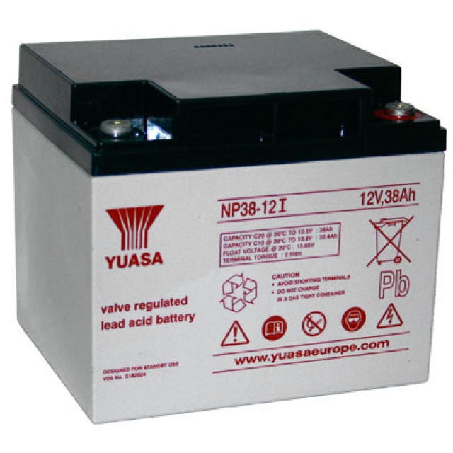 Yuasa NP38-12I 12V 38Ah Blei-Akku, M5 Schraubanschluss