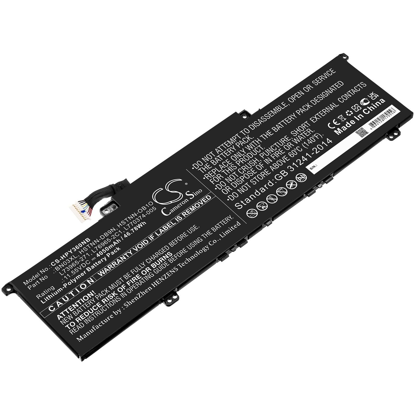 Akku ersetzt BN03XL, HSTNN-DB9N passend für HP Envy 13 13-ba0003nu, Envy X360