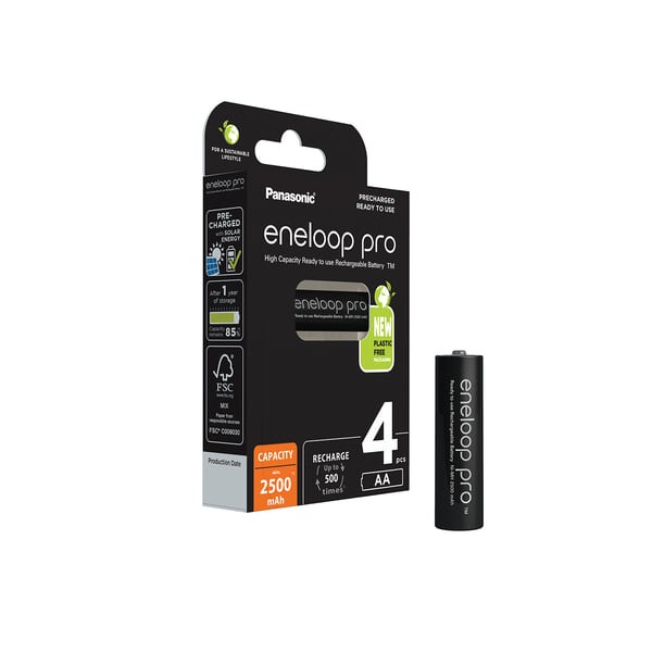 Panasonic eneloop Pro 2550mAh 4x AA BK-3HCDE/4BE