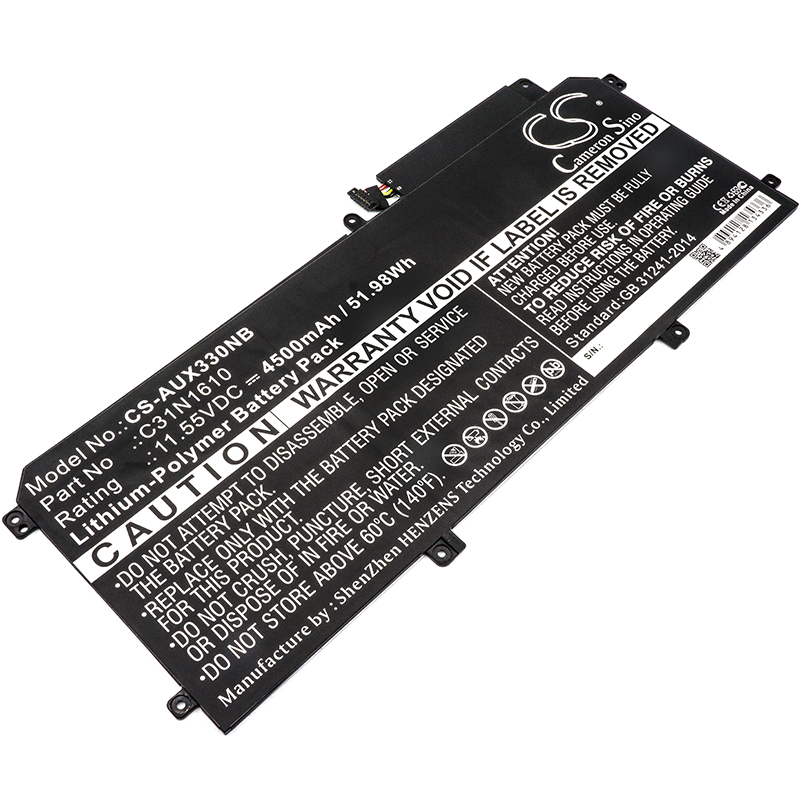 Akku ersetzt Asus C31N1610 passend für Zenbook UX330CA, UX330U 4500mAh