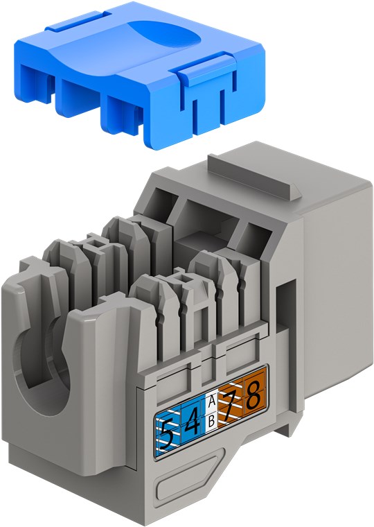 Keystone-Modul RJ45 CAT 6A, UTP, Slim & Short