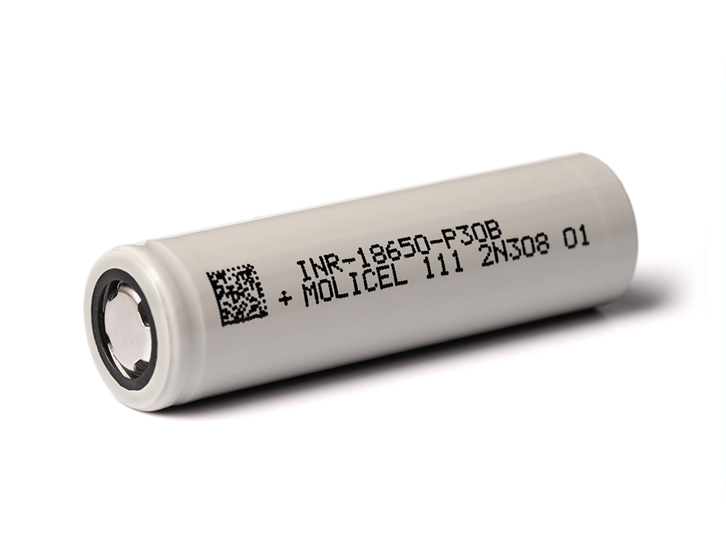 Molicel INR18650-P30B 3.6V 3000mAh 30A Akku mit U-Lötfahne