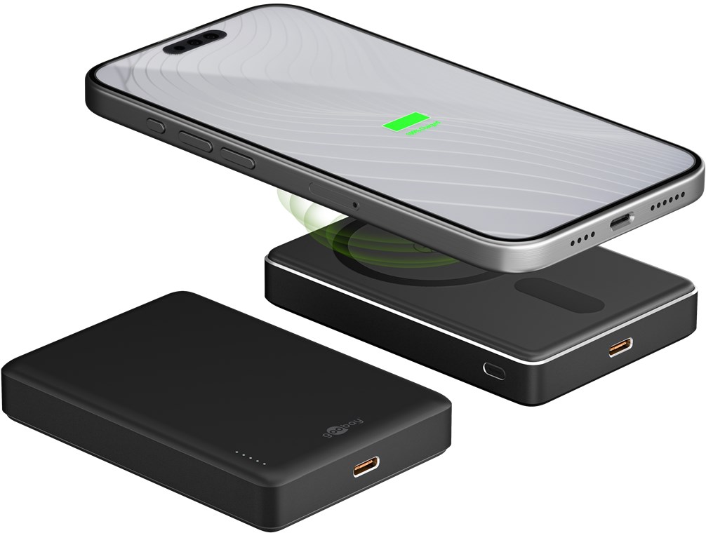 Magnetische Wireless Powerbank 10000 mAh für iPhone 15, 16, 17 Pro