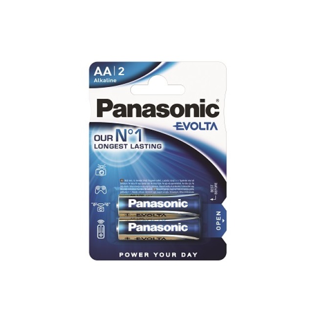Panasonic Evolta Mignon AA Batterie, 2er Blister