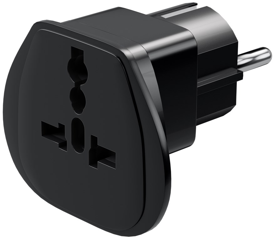 Übergangsstecker Europa (Schuko) auf Steckdose Schweiz