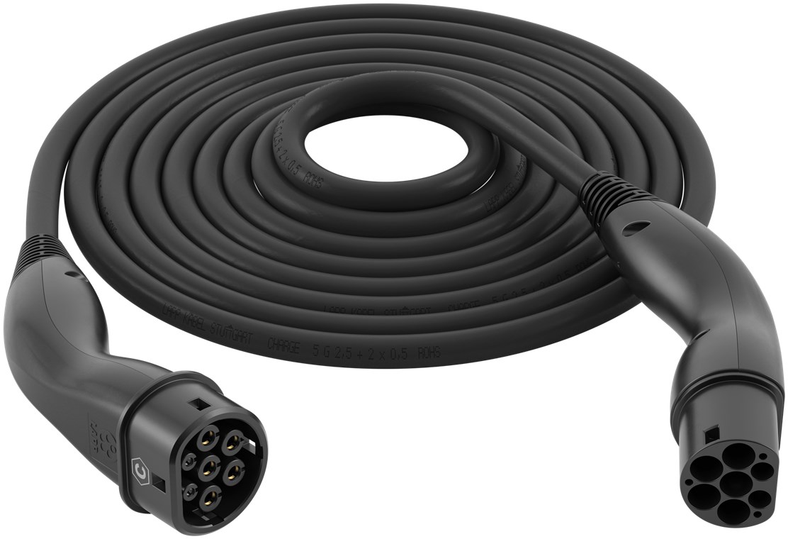 HELIX® Ladekabel Typ 2, bis zu 11 kW, 5 m, schwarz