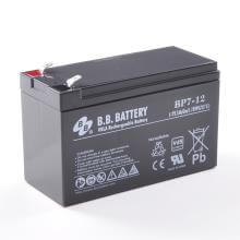 B.B. Battery BP7-12 12V 7Ah Akku, AGM Bleiakku, Pol T2 Faston 250 (6,3 mm)