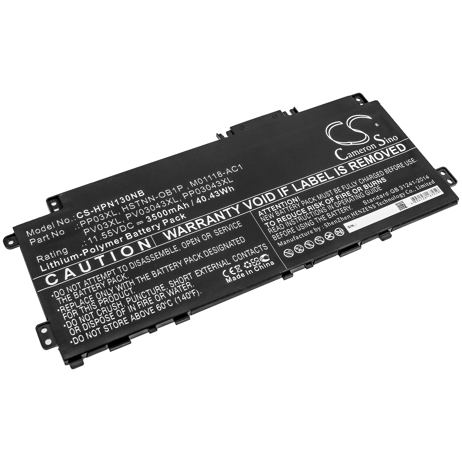 Akku ersetzt HP PP03XL passend für Pavilion x360 14-dw0000, 15-eh 40.4Wh