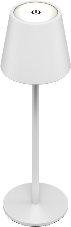 Kabellose dimmbare LED Tischleuchte, Weiss